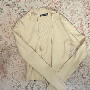 Brandy Melville Women's Cream Cardigan